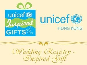 UNICEF HK's Wedding Registry – Inspired Gifts